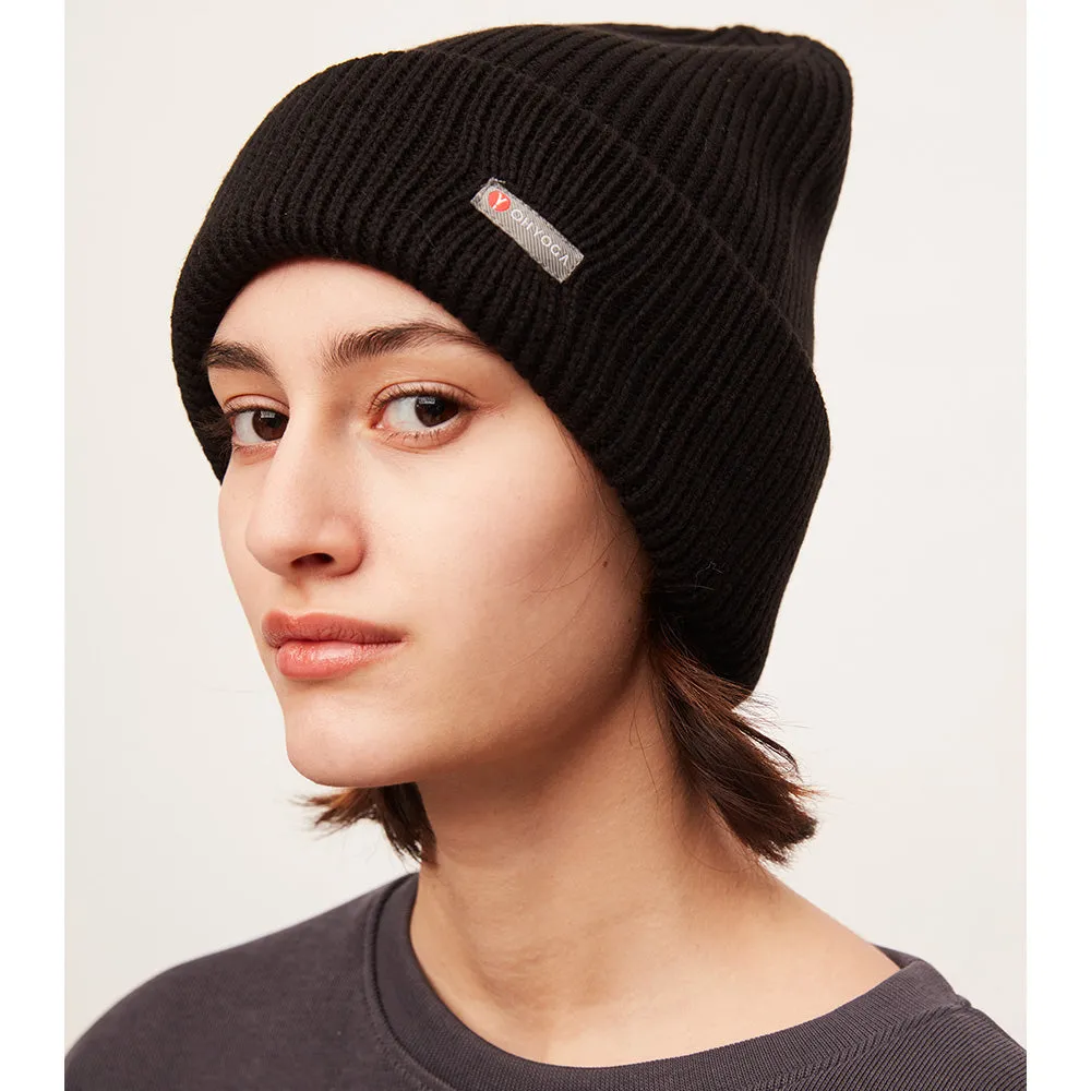 Japan Stock Women's Winter Lock-Tec Sheep Wool Heated Kint Hat