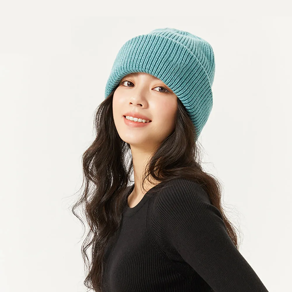 Japan Stock Women's Winter Lock-Tec Sheep Wool Heated Kint Hat