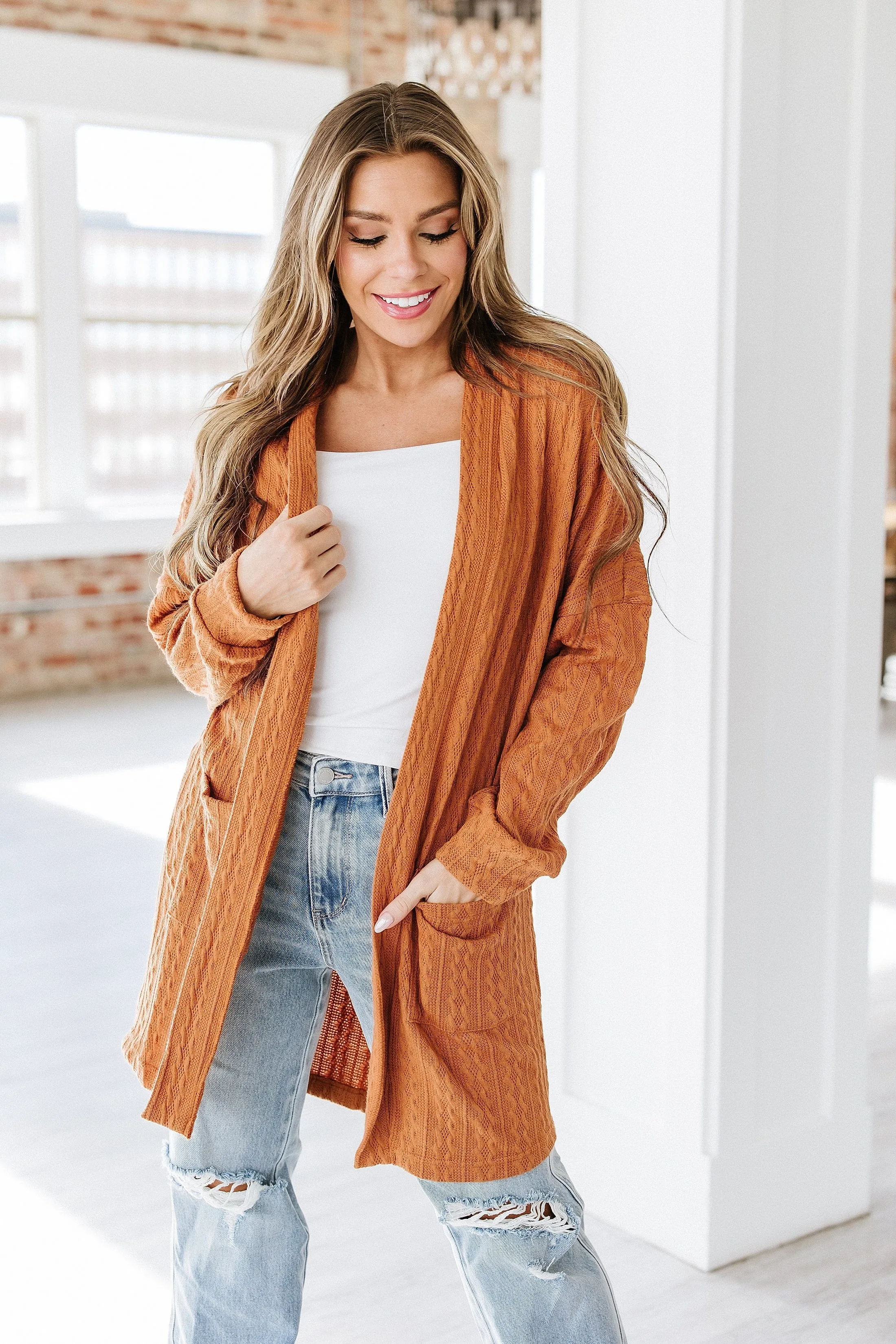 Jerilyn Textured Knit Cardigan