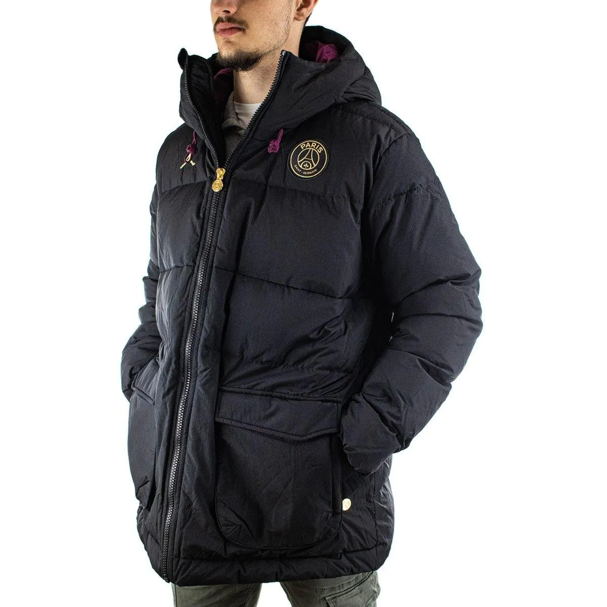 Jordan Paris Saint-Germain Daunen Parka Winter Jacke CW3173-010 - schwarz