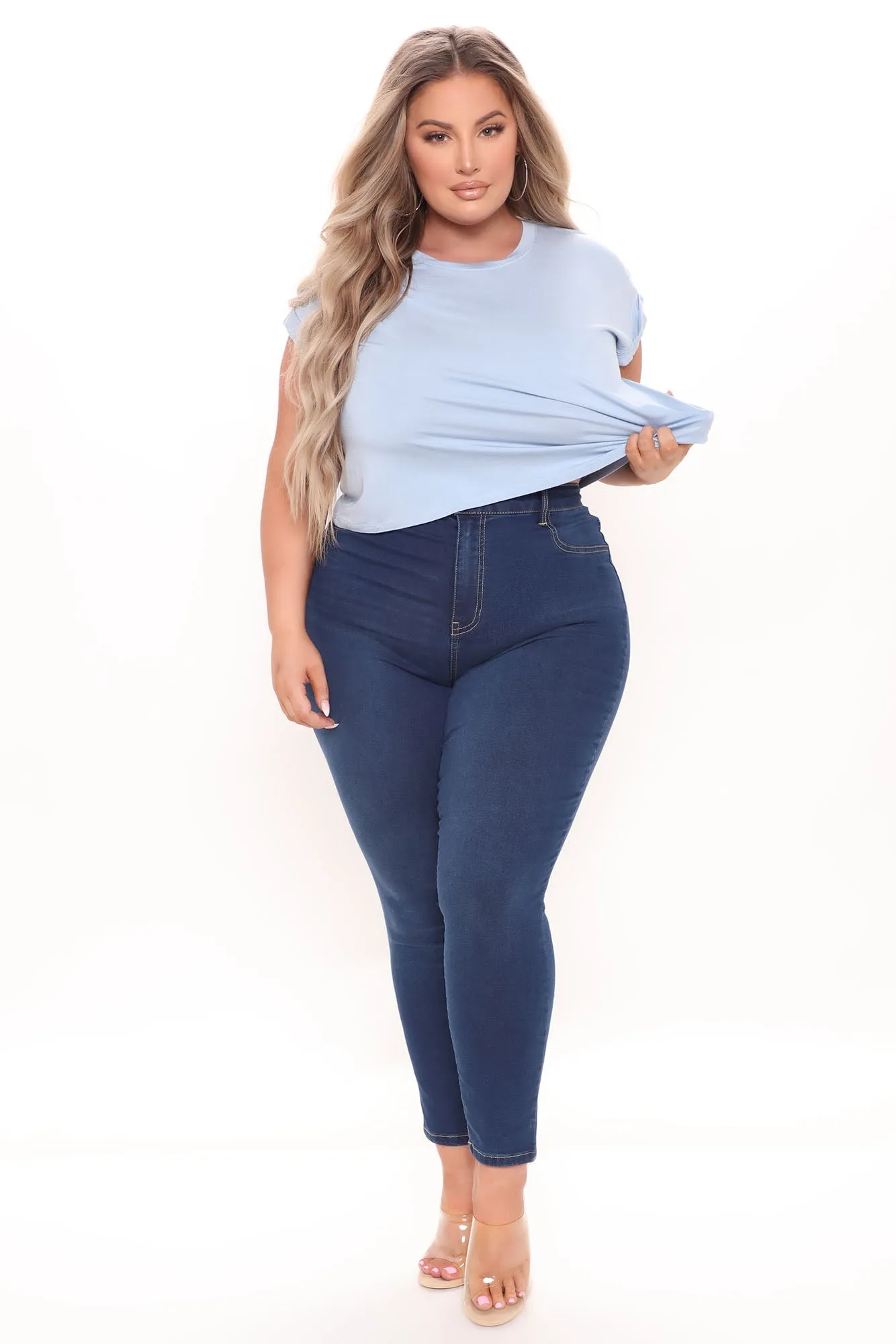 KittenAlarm - Oooh Girl High Rise Ankle Jeans - Rinse