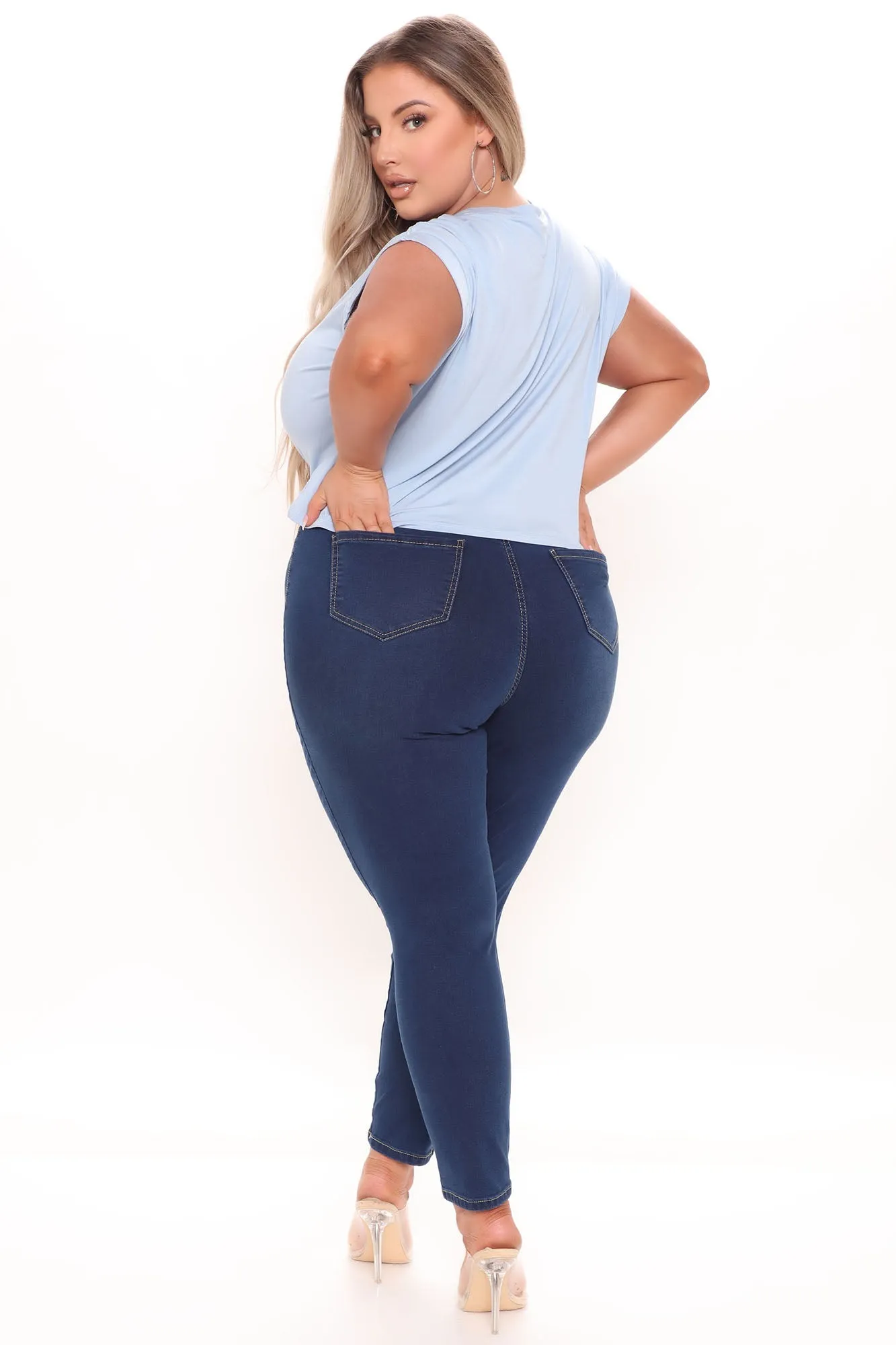 KittenAlarm - Oooh Girl High Rise Ankle Jeans - Rinse
