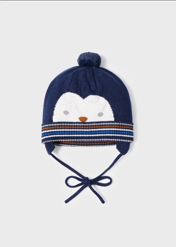 Knit Bobble Hat - Navy Boys | Mayoral