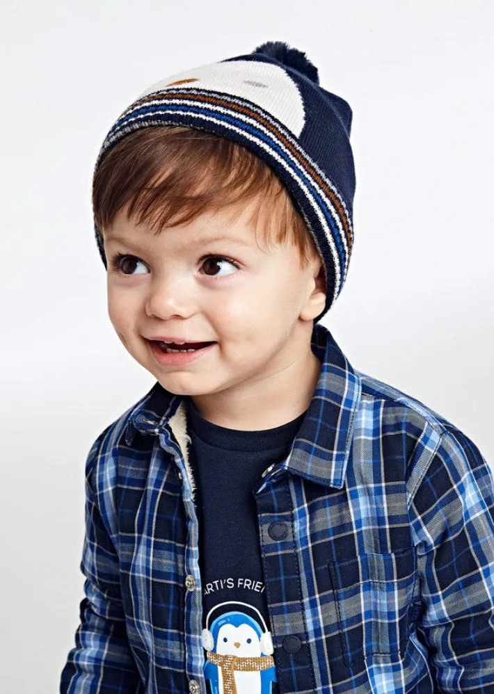 Knit Bobble Hat - Navy Boys | Mayoral