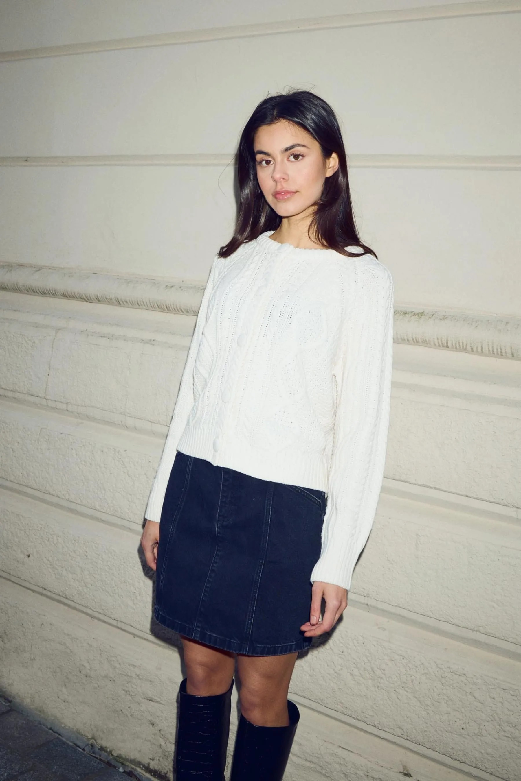 Kyanna Cable Knit Cardigan