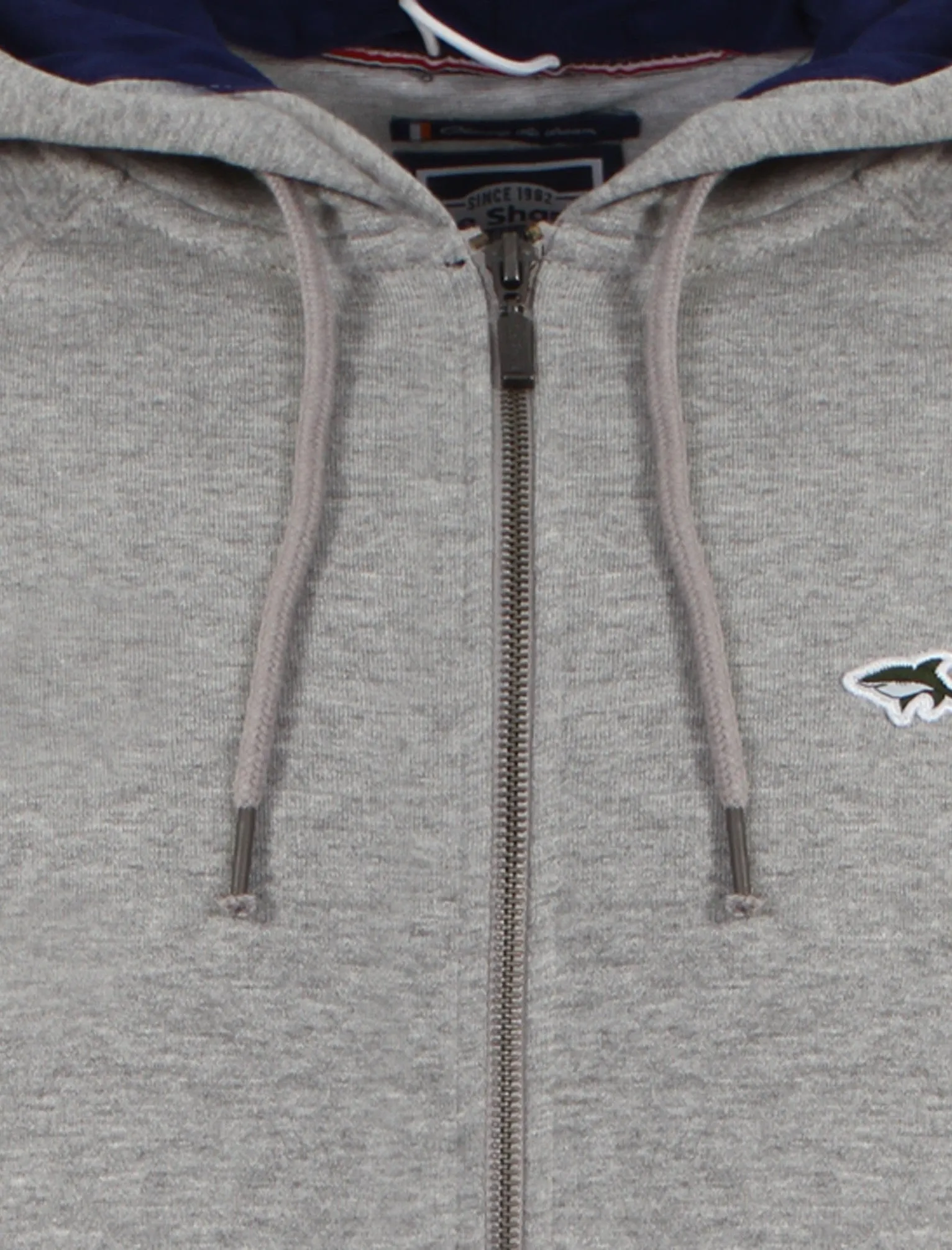 Le Shark Castlands zip up hoodie in grey
