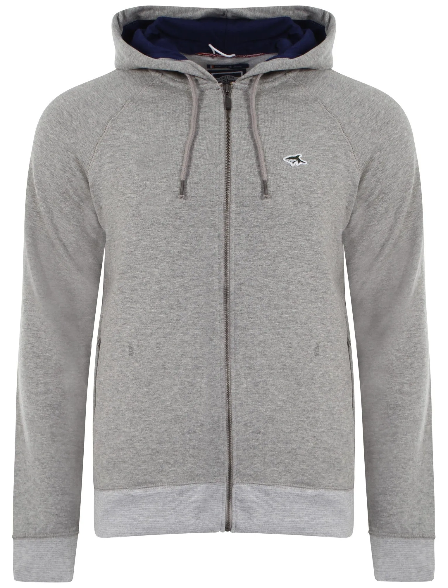 Le Shark Castlands zip up hoodie in grey