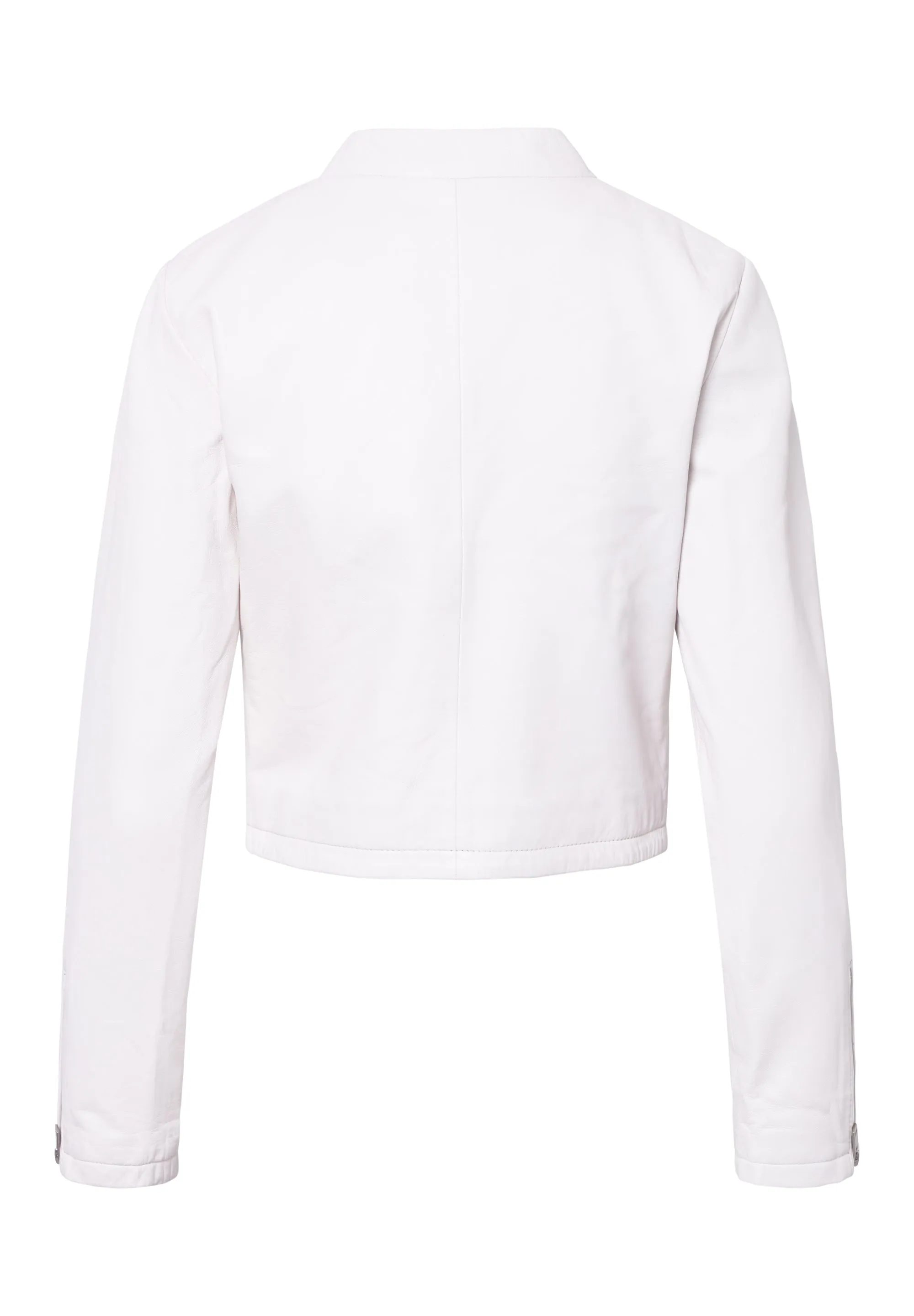 Leather Minimal Racer Jacket