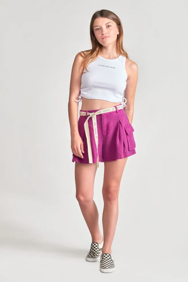 Maragi Cropped White Eye Tee
