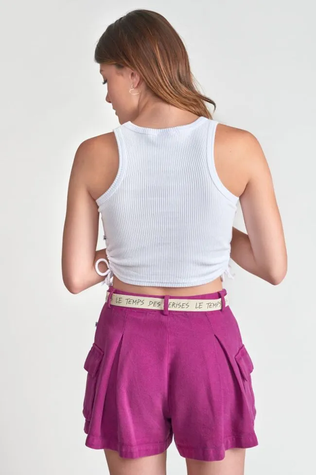 Maragi Cropped White Eye Tee
