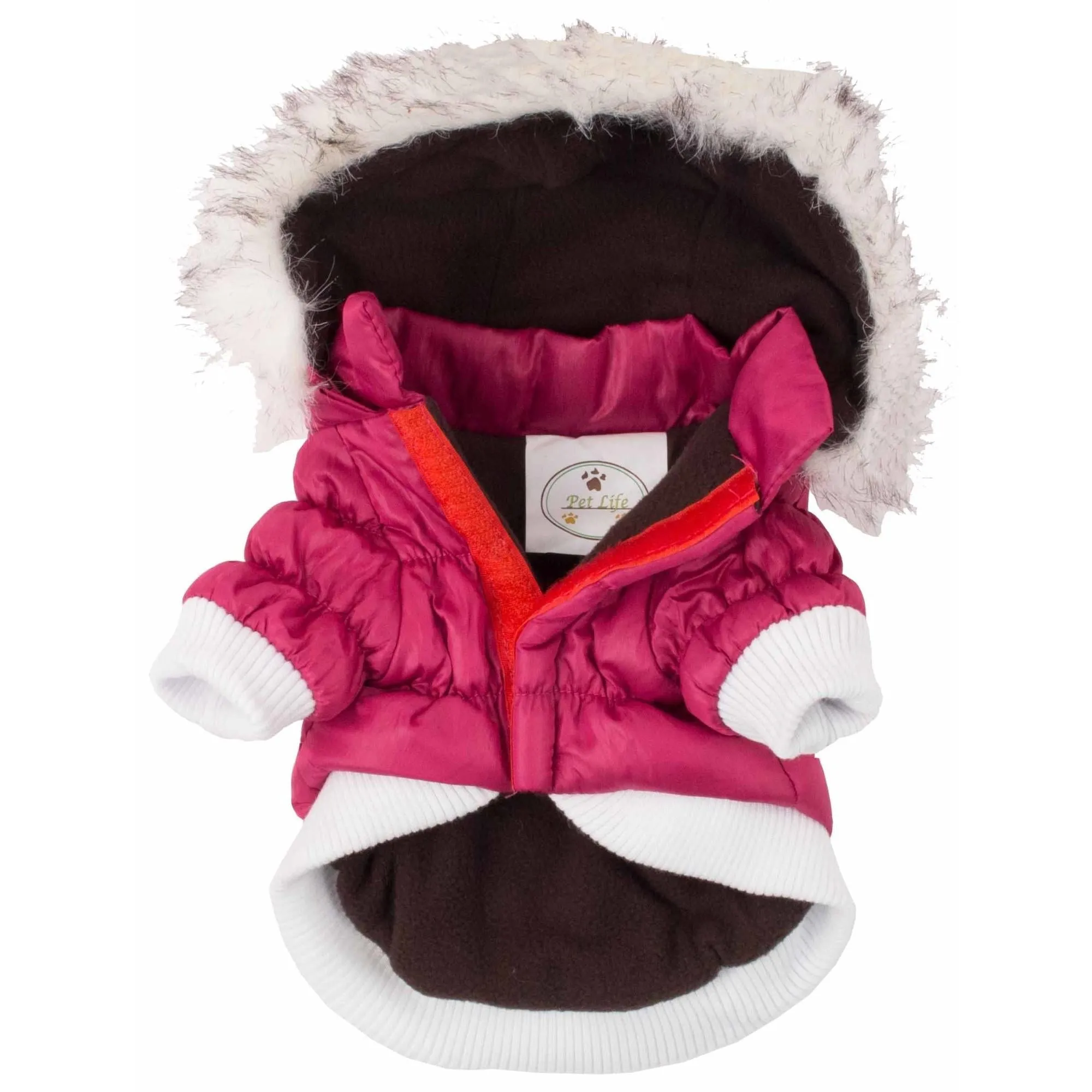 Metallic Pet Parka Coat Fashion