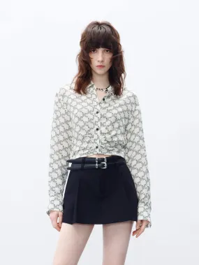 Monogram Cropped Top