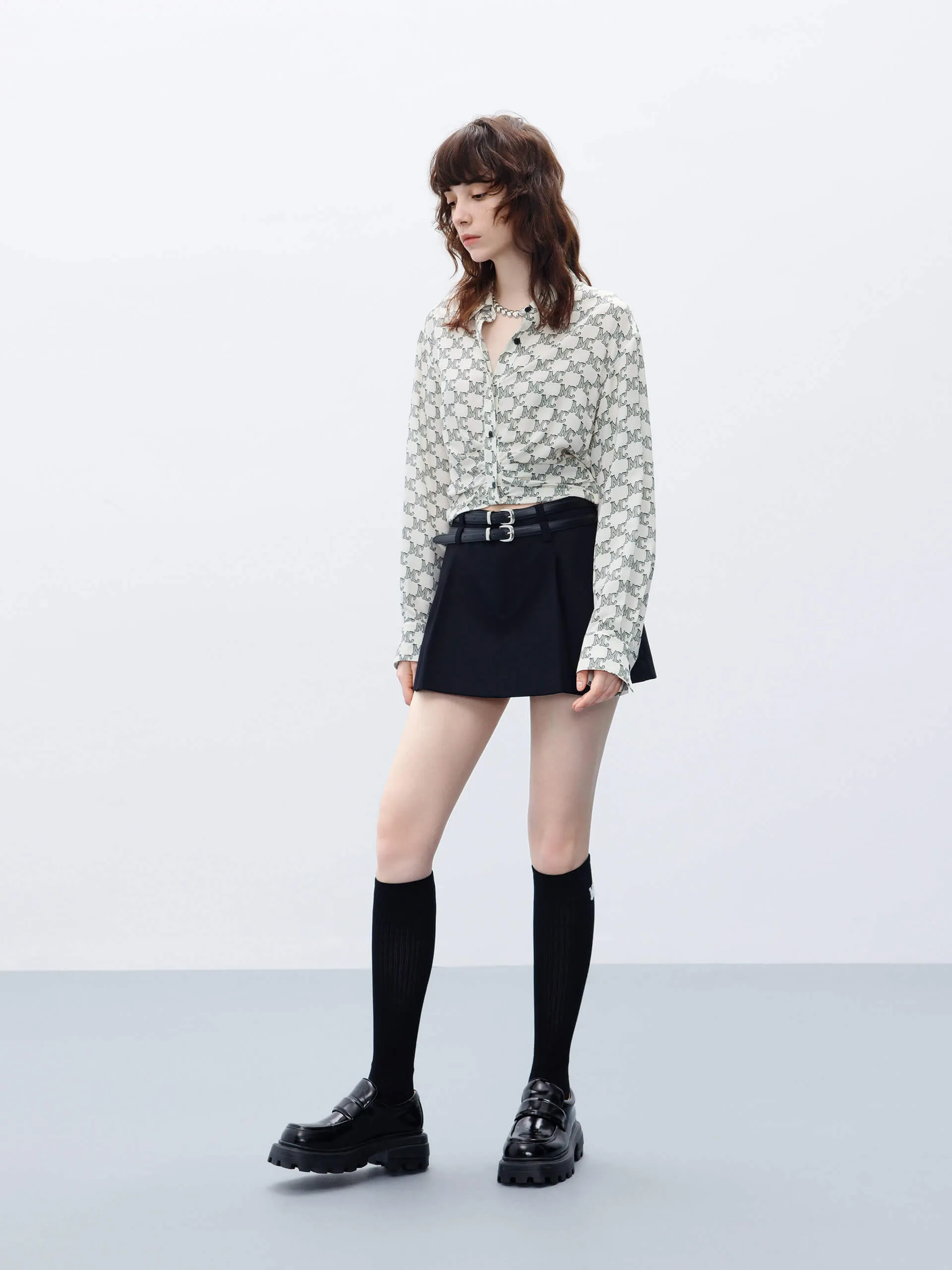 Monogram Cropped Top