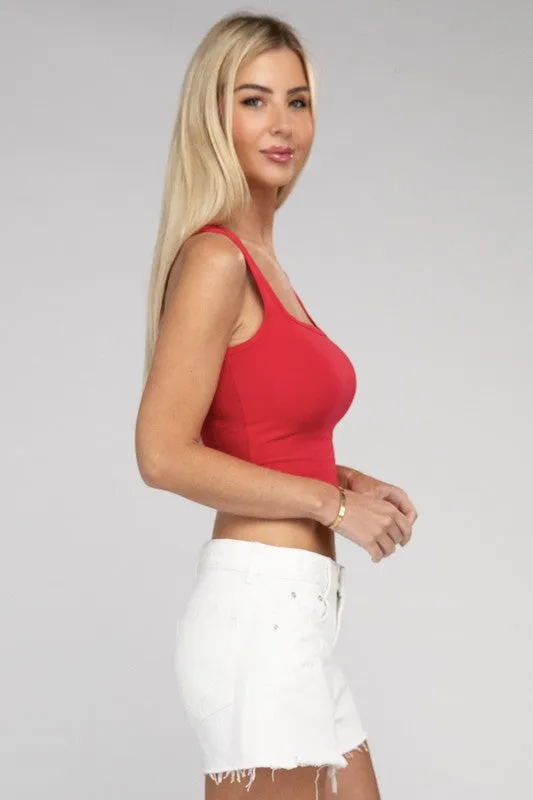 Next Level Cropped Cami Top