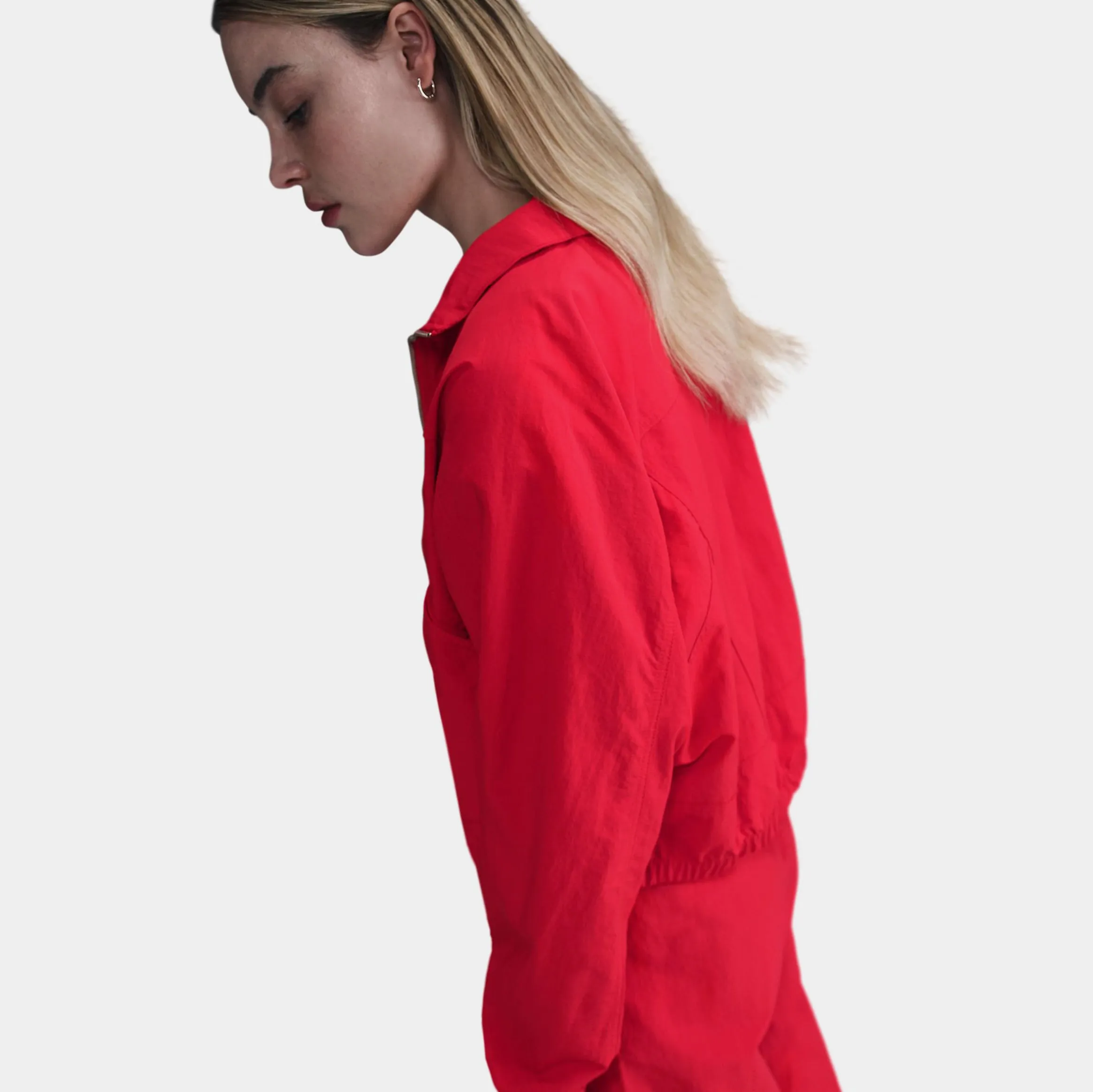 NSW Everything Oversized Woven Womens Jacket (University Red/White)