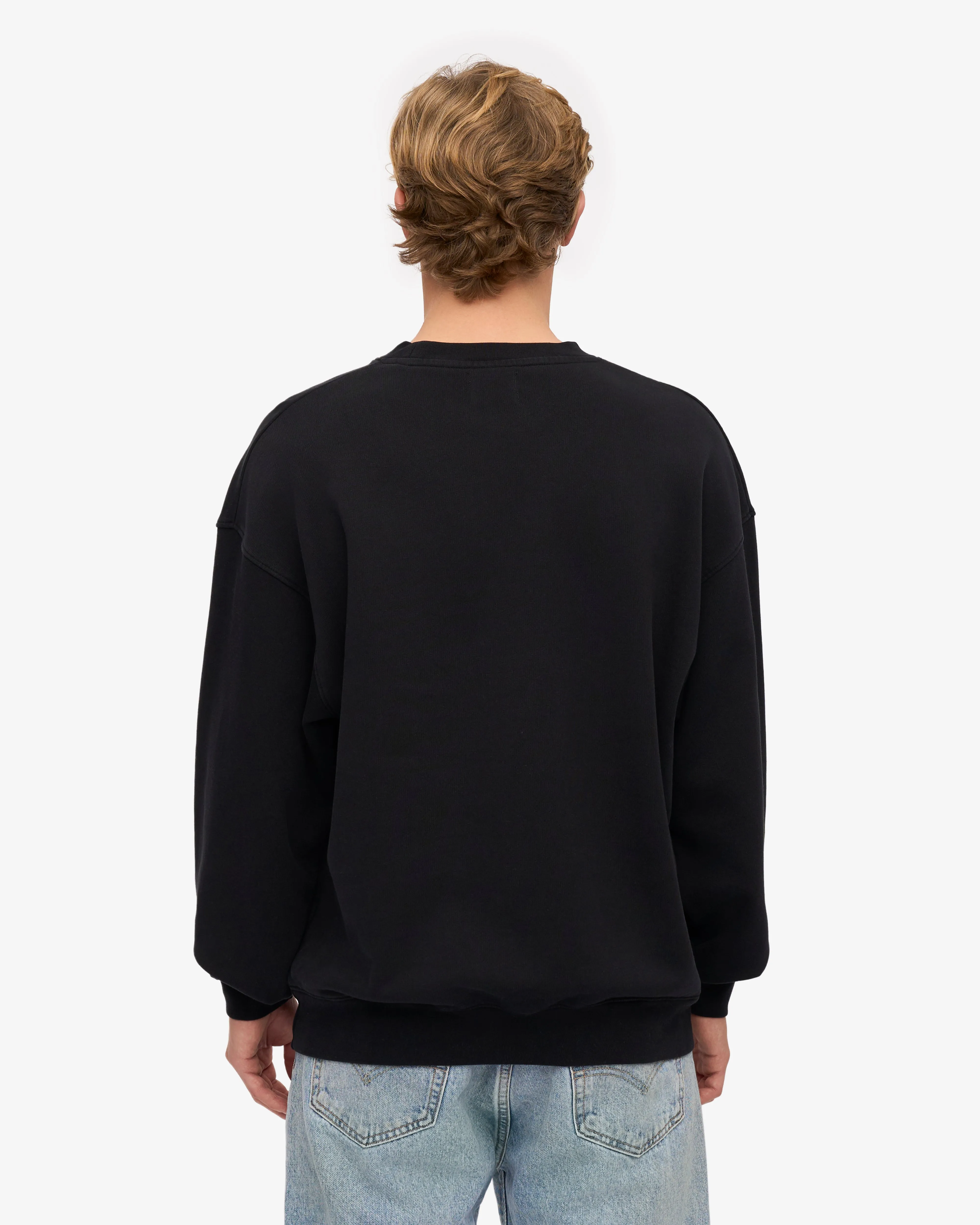 Organic Oversized Crew - Deep Black