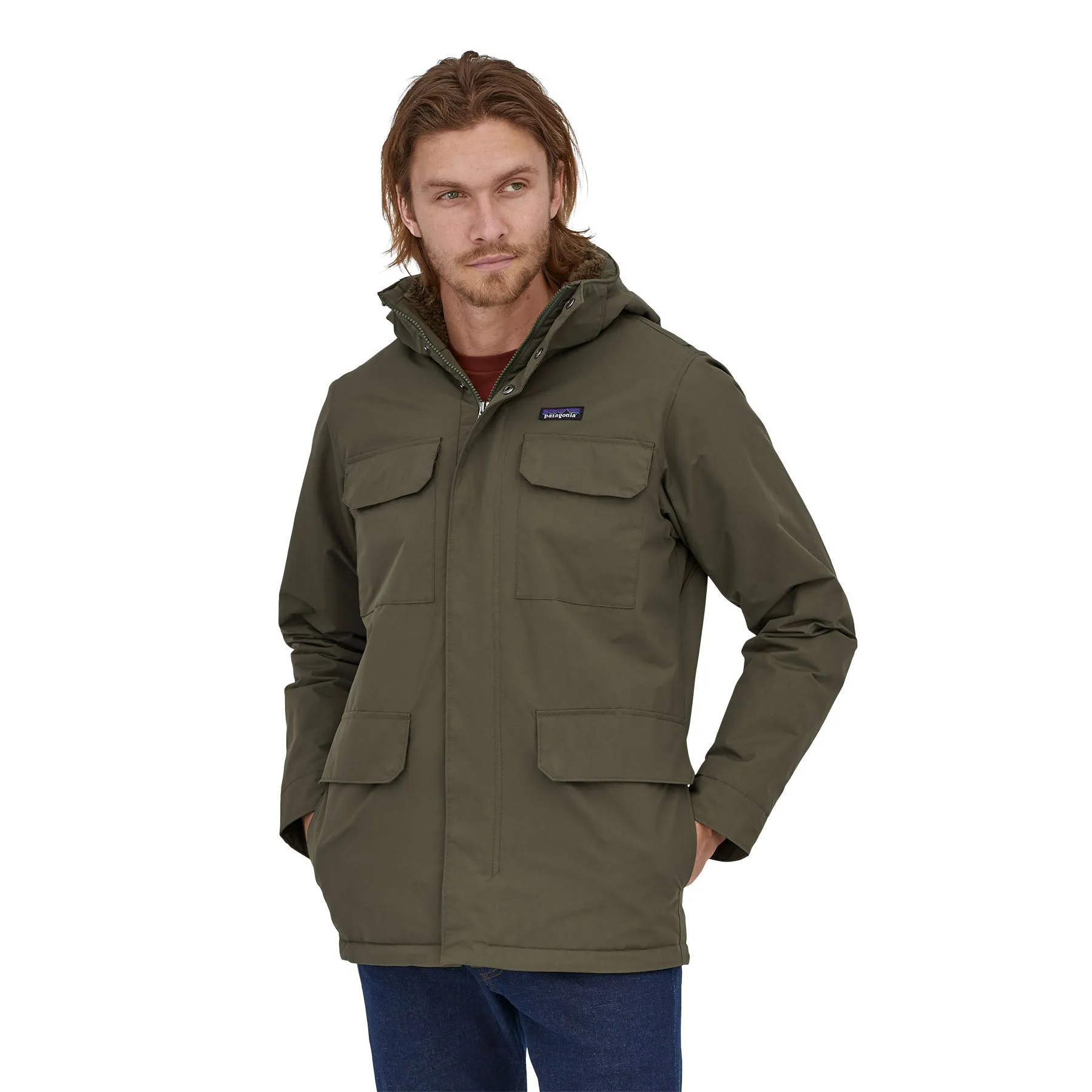 Patagonia Isthmus Parka Regulat Fit Verde Militare