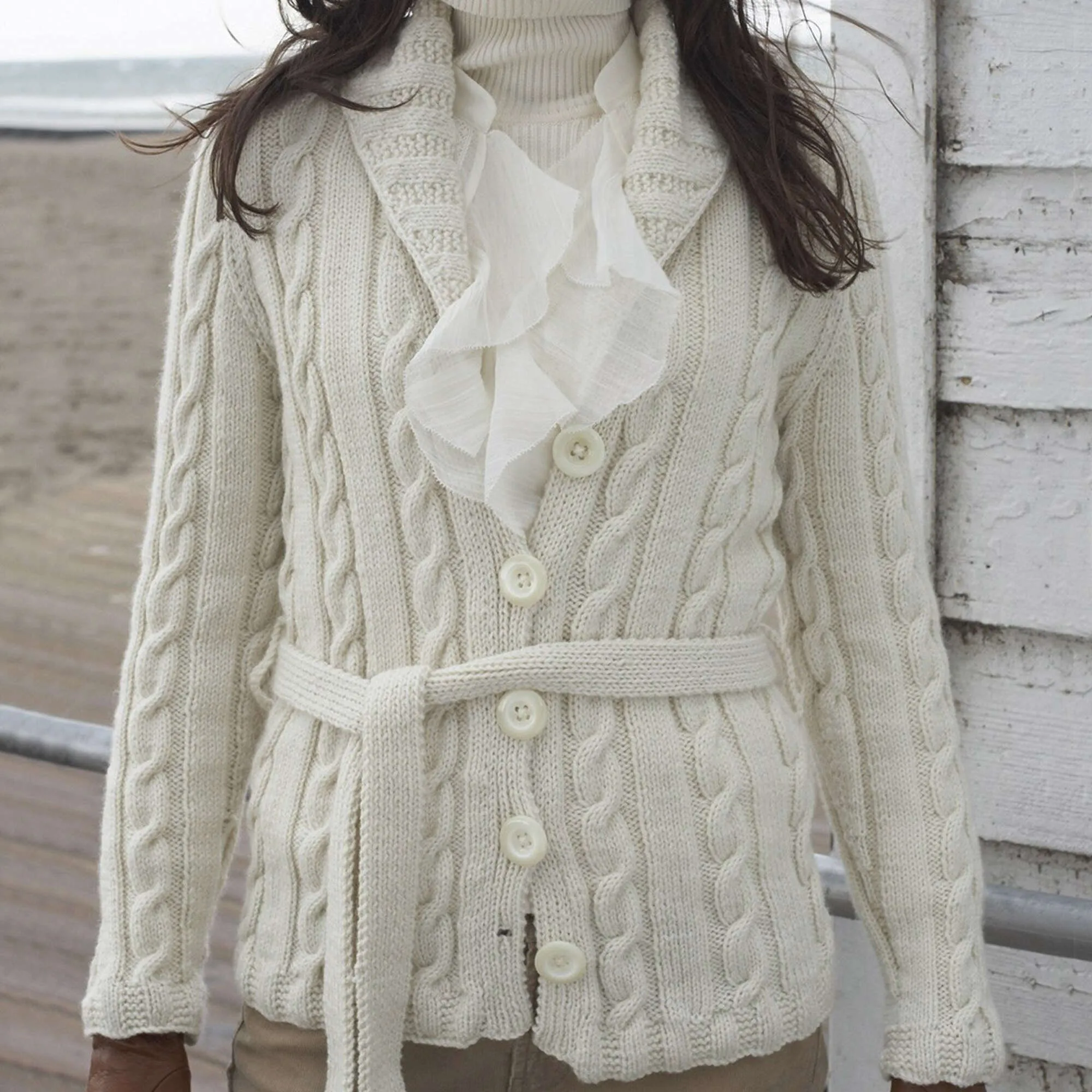 Patons Cabled Knit Cardigan