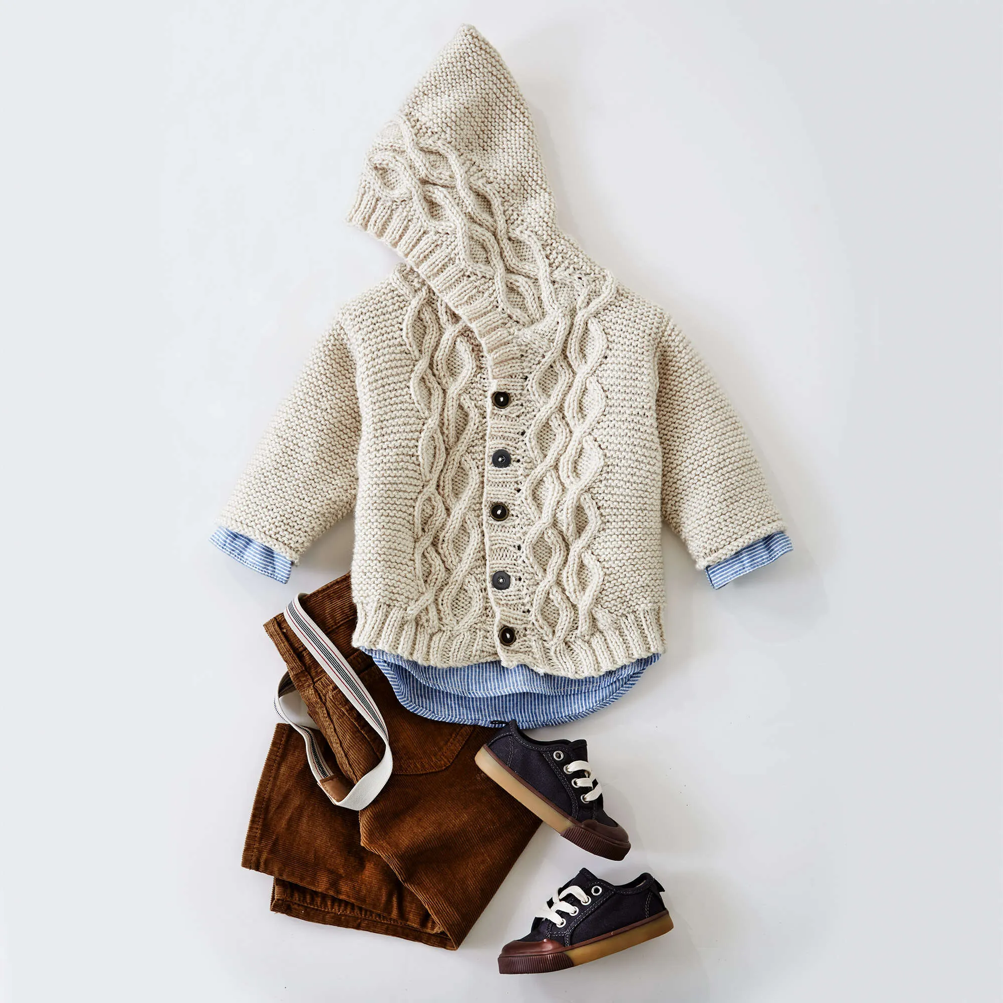Patons Cabled Knit Cardigan