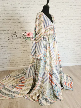 Patriotic "Patchwork Dreaming" - Beautiful boho inspired gown - (TEEN-ADULT) Maternity Friendly.