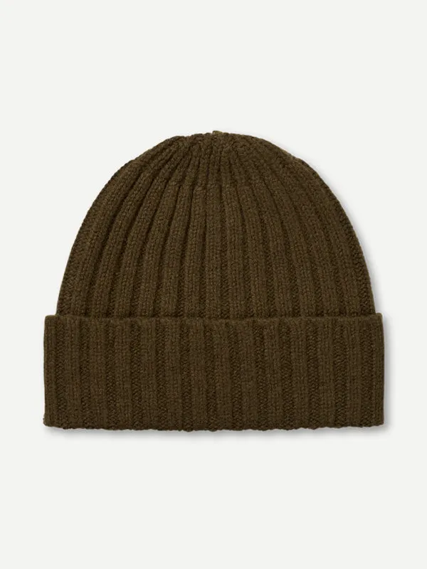PLAIN RIBBED HAT CUMIN