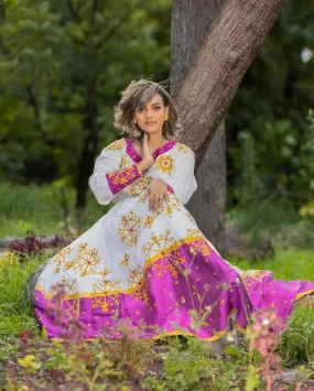 Purple Habesha Dress Design Modern Habesha Kemis Design Habesha Libs es00110