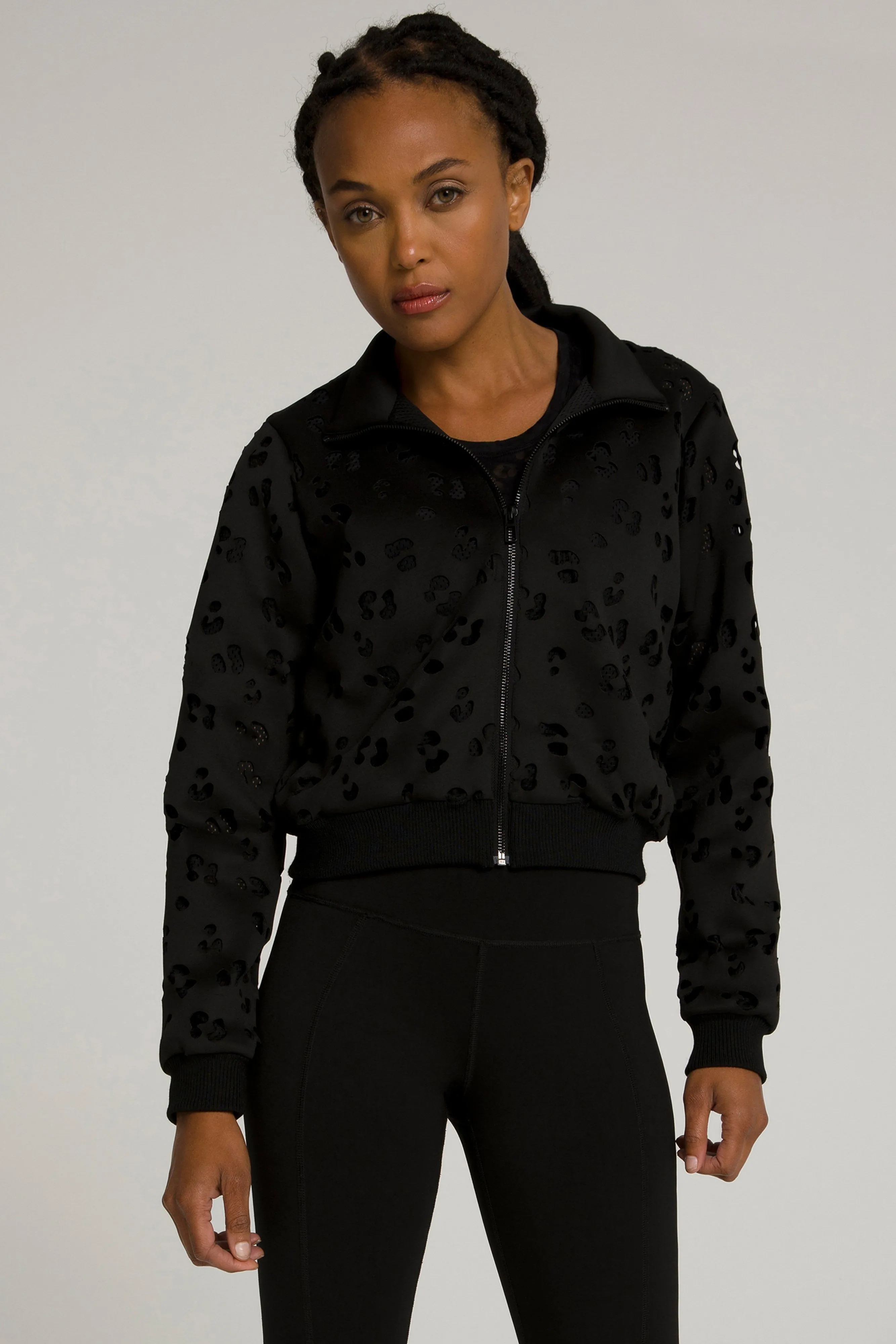 SCUBA CROP JACKET | BLACK001