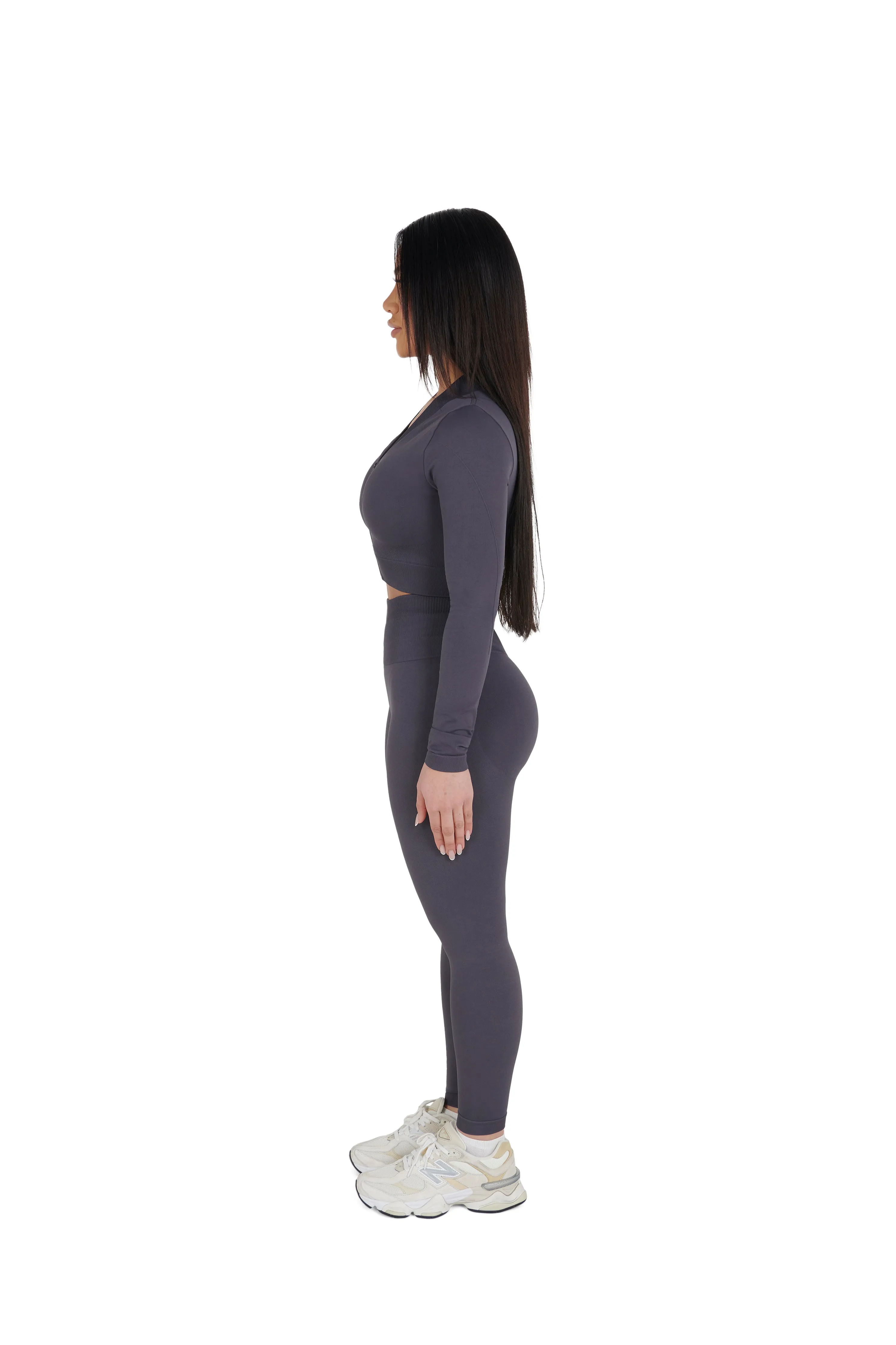 Seamless Cropped Zip Jacket