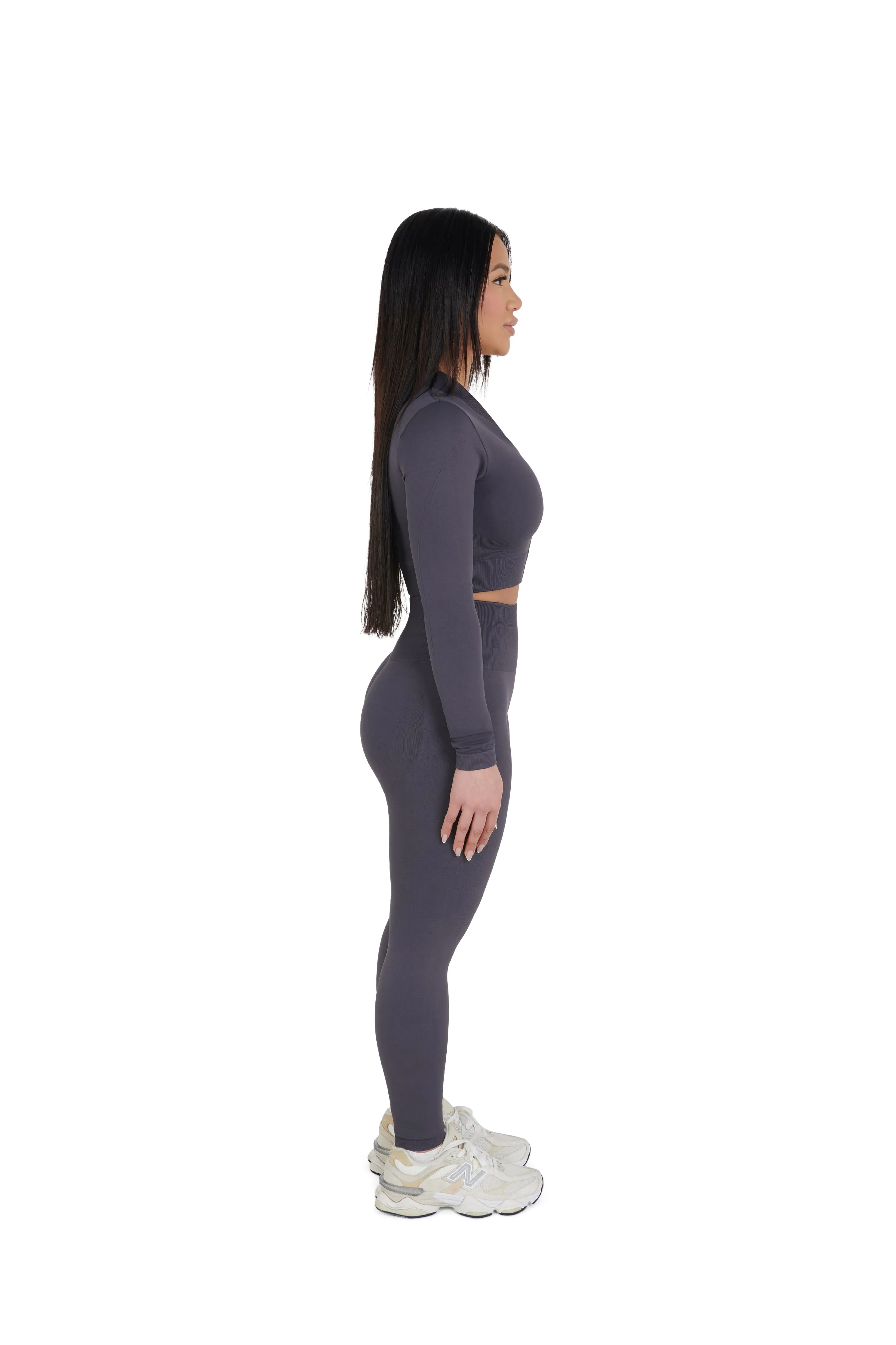 Seamless Cropped Zip Jacket