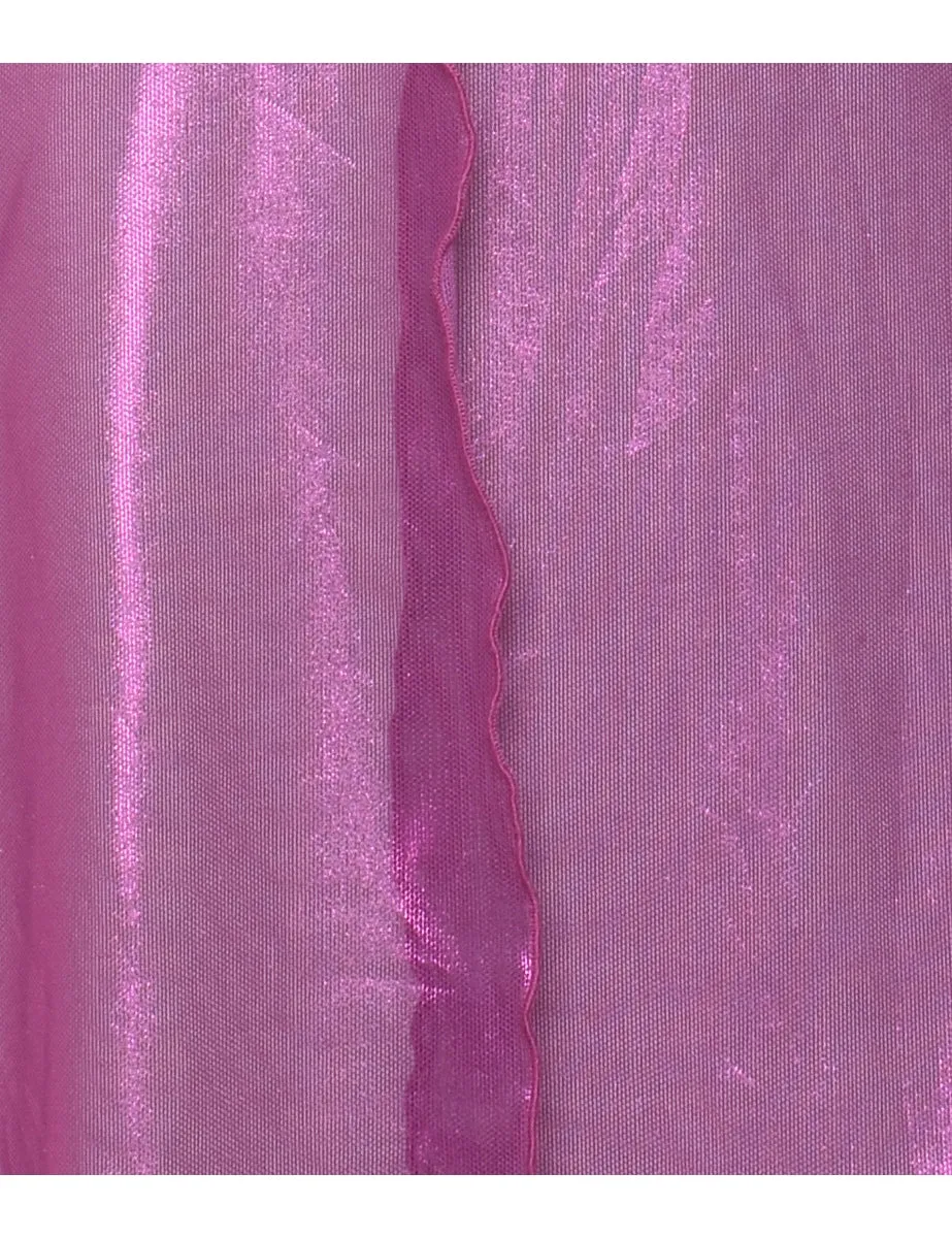 Sheer Purple Sparkly Babydoll - M