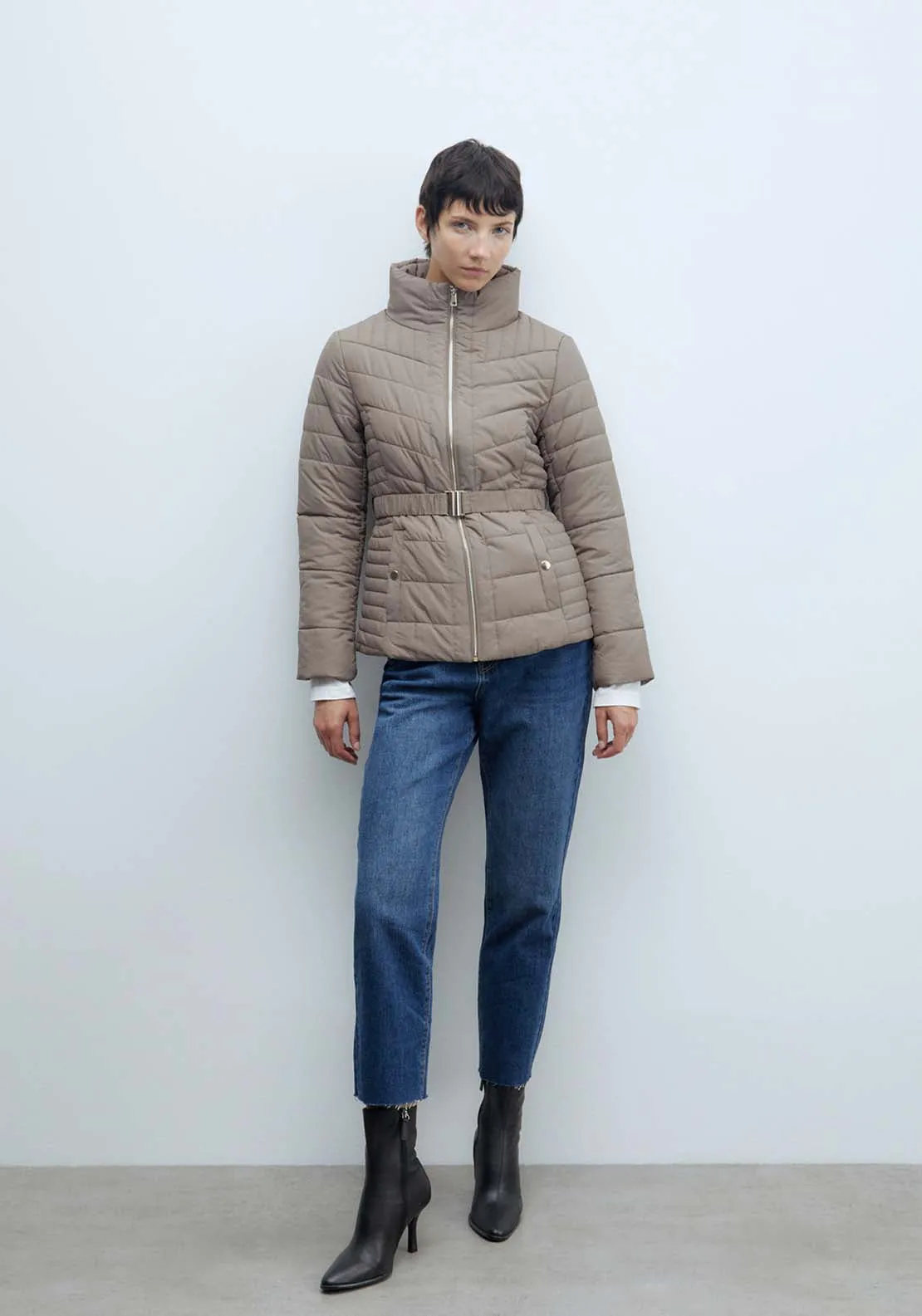 Short Parka - Taupe