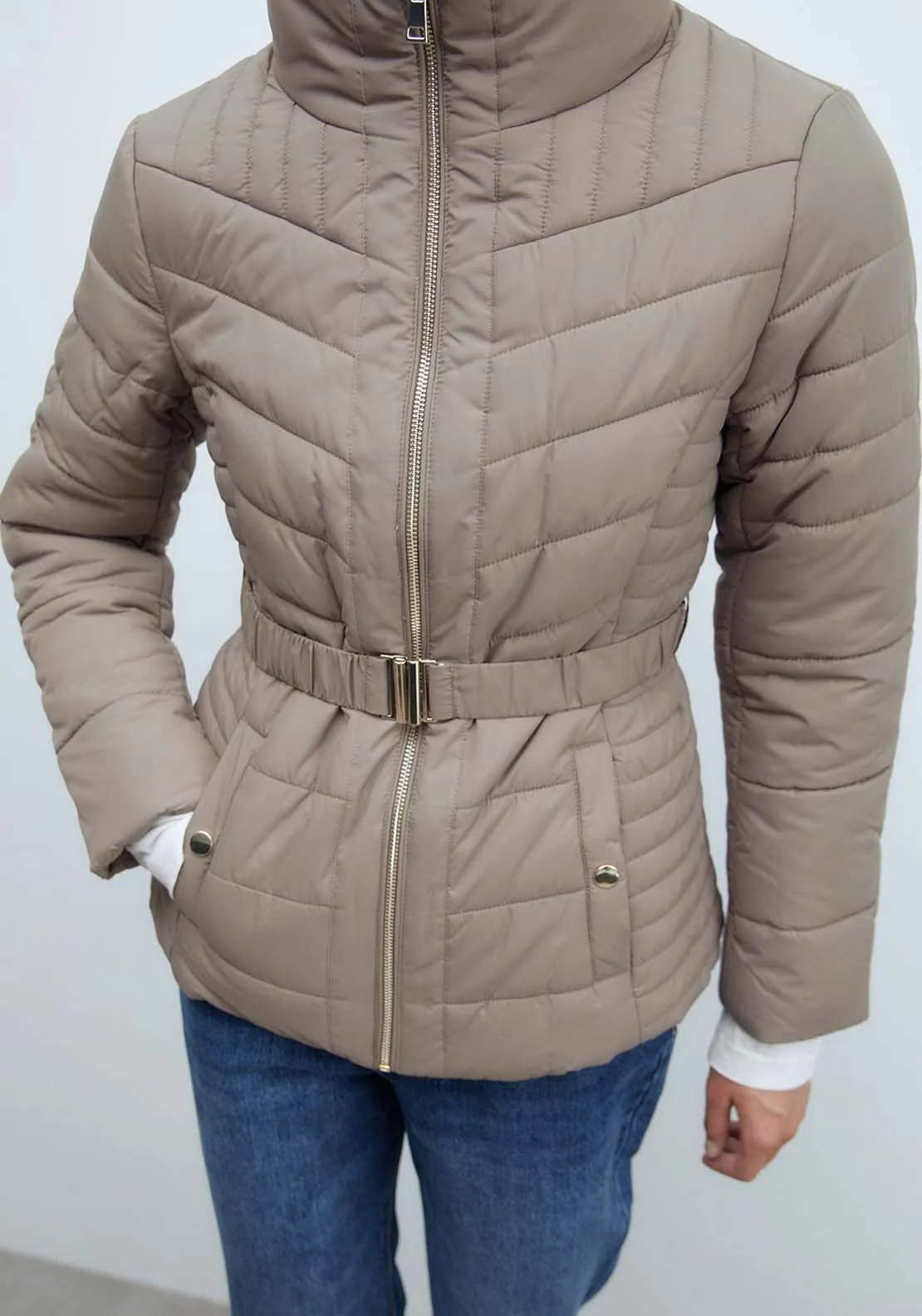 Short Parka - Taupe