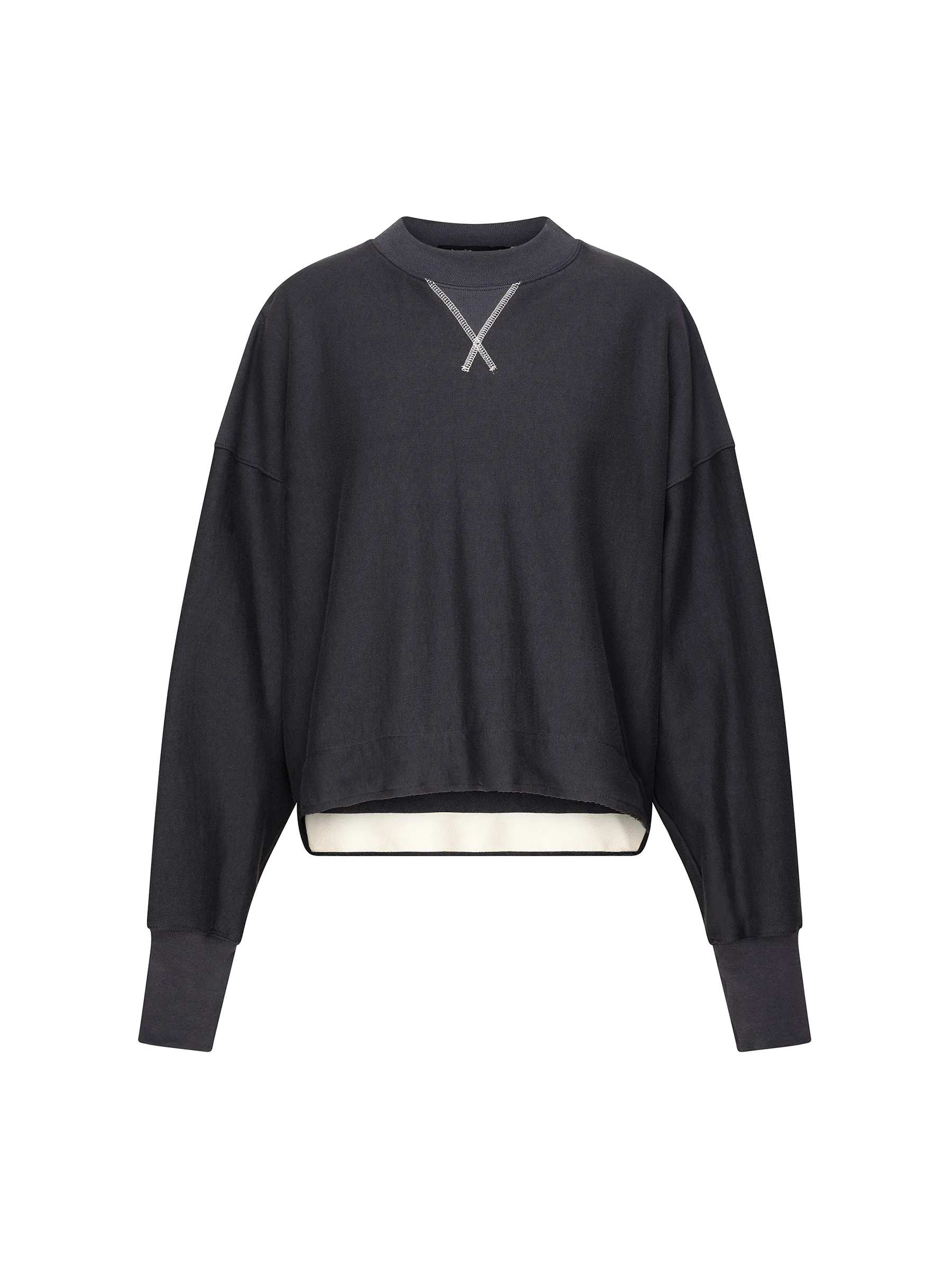 side split contrast sweat