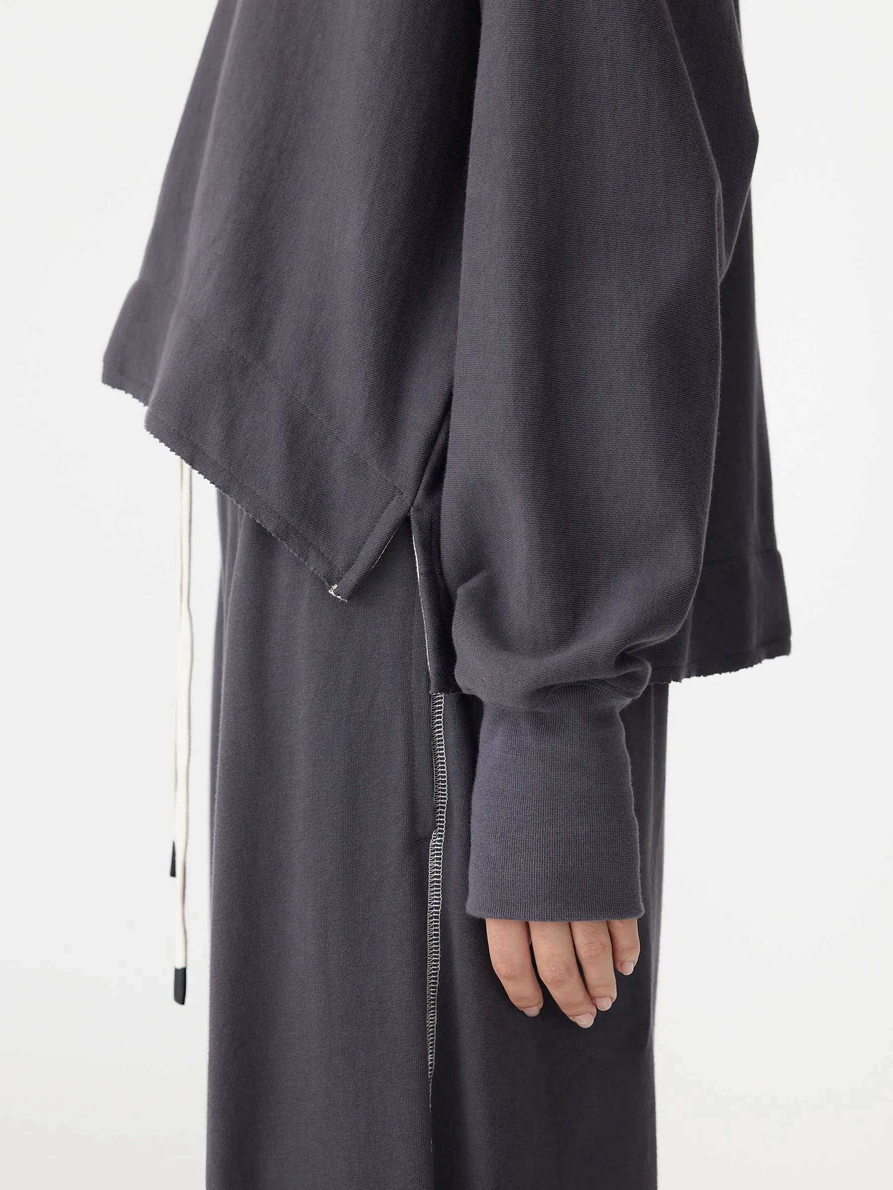 side split contrast sweat