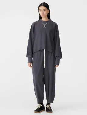 side split contrast sweat