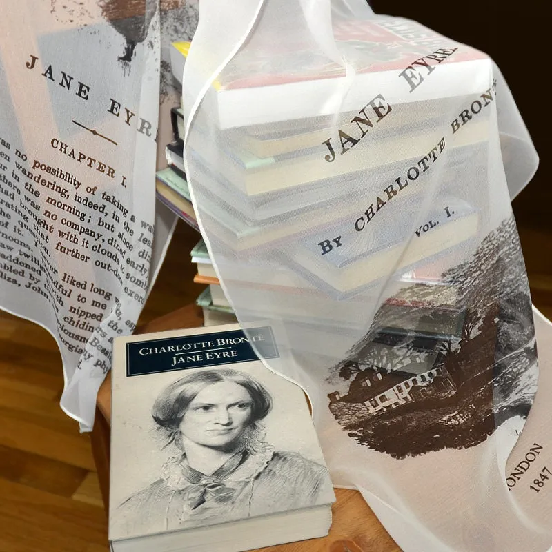 Silk Scarf, Jane Eyre by Charlotte Brontë  Silk scarf