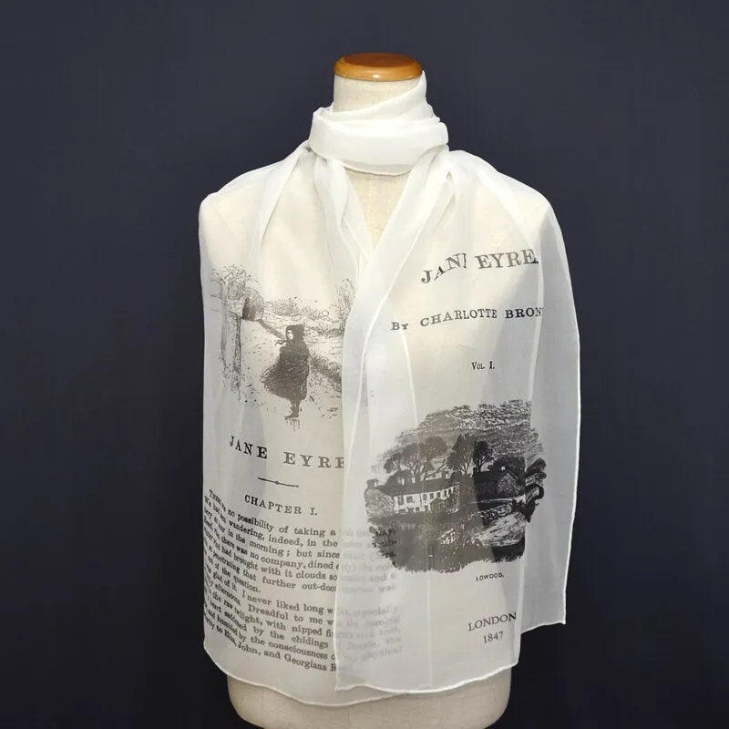 Silk Scarf, Jane Eyre by Charlotte Brontë  Silk scarf