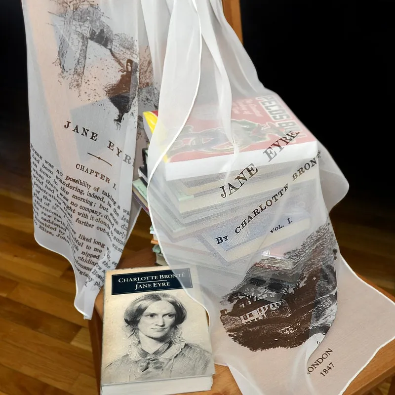 Silk Scarf, Jane Eyre by Charlotte Brontë  Silk scarf