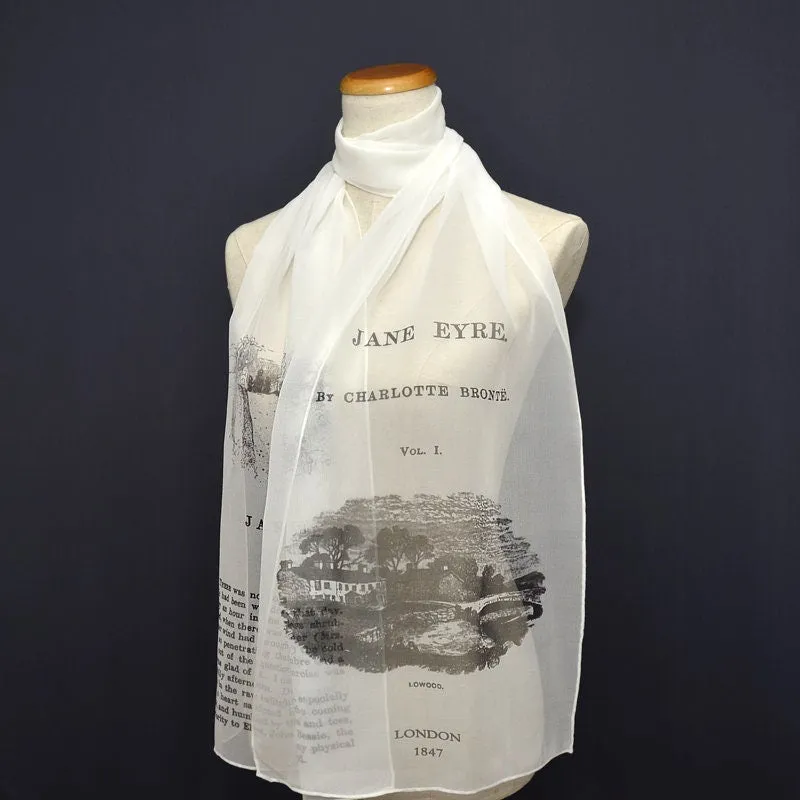 Silk Scarf, Jane Eyre by Charlotte Brontë  Silk scarf