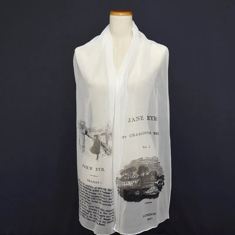Silk Scarf, Jane Eyre by Charlotte Brontë  Silk scarf