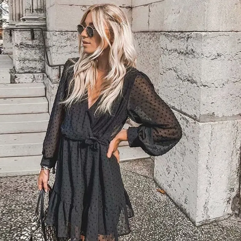 Smocked Mini Dress | Smocked Mini Dress With Ruffles