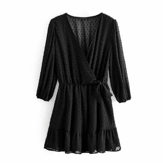 Smocked Mini Dress | Smocked Mini Dress With Ruffles
