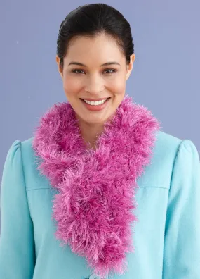 Soft Furry Scarf (Crochet) - Version 2