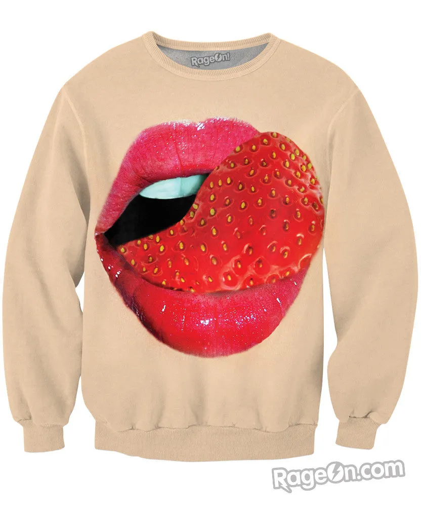 Strawberry Tongue Crewneck Sweatshirt