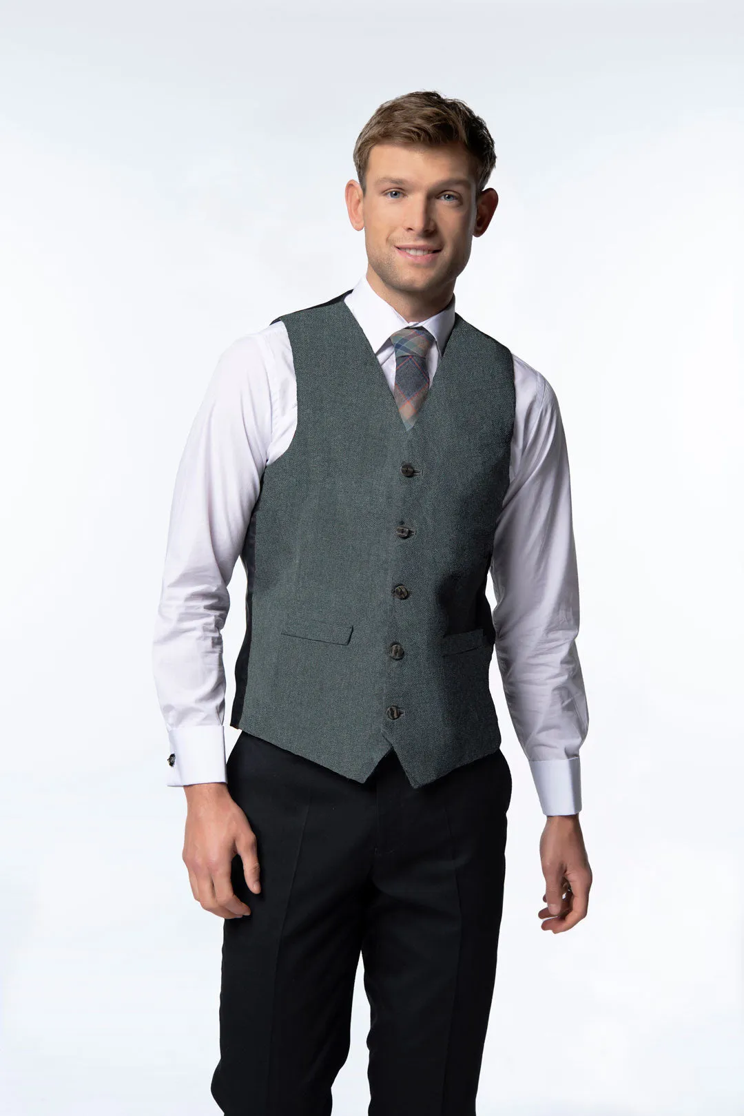 Tarbert Tweed 5 Button Waistcoat