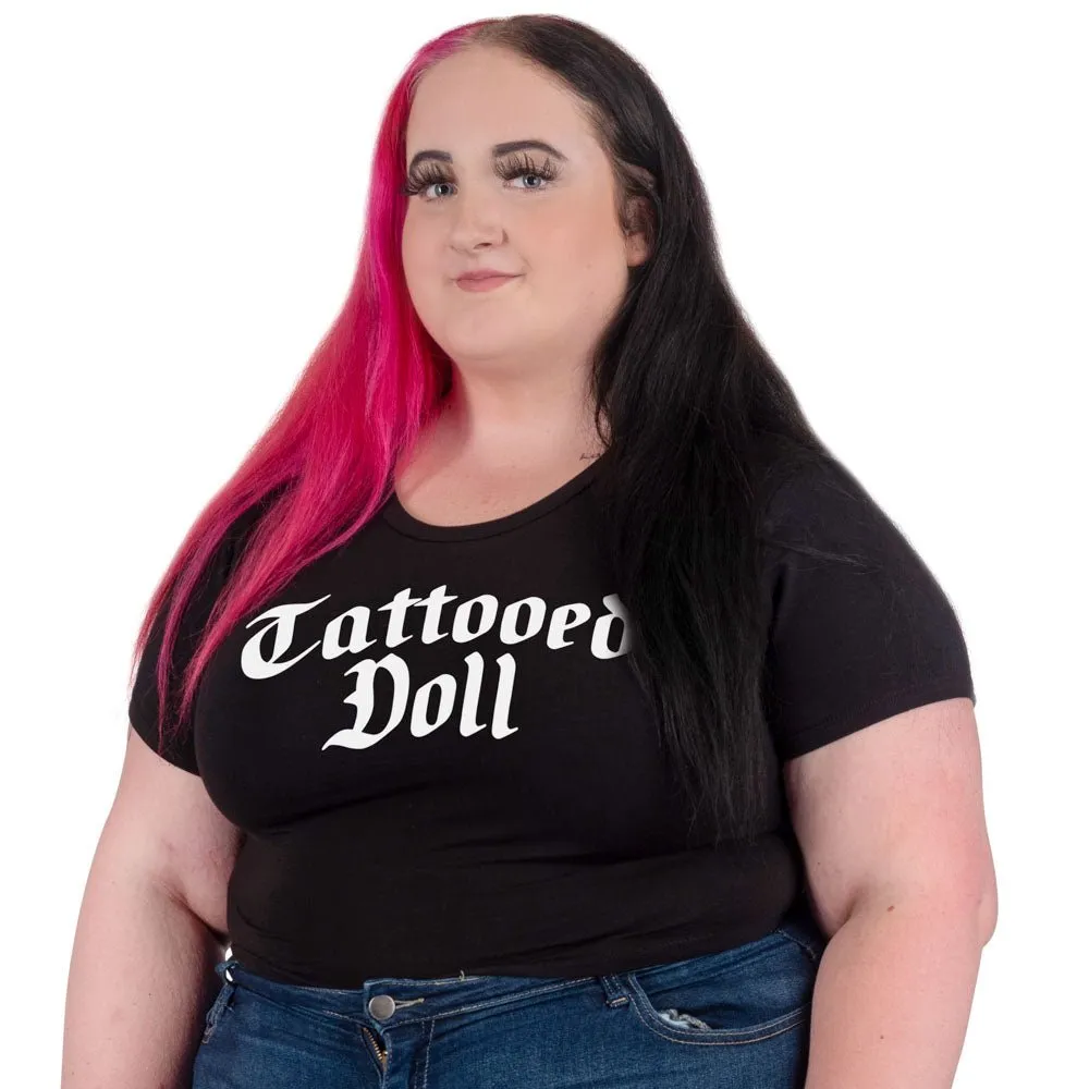 Tattooed Doll Crop Baby Tee