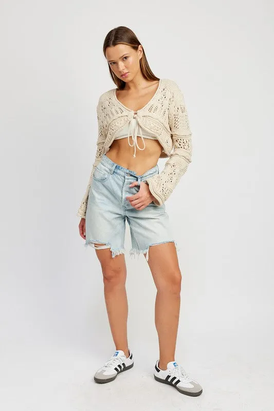 TEEK - CROCHET CROPPED TOP