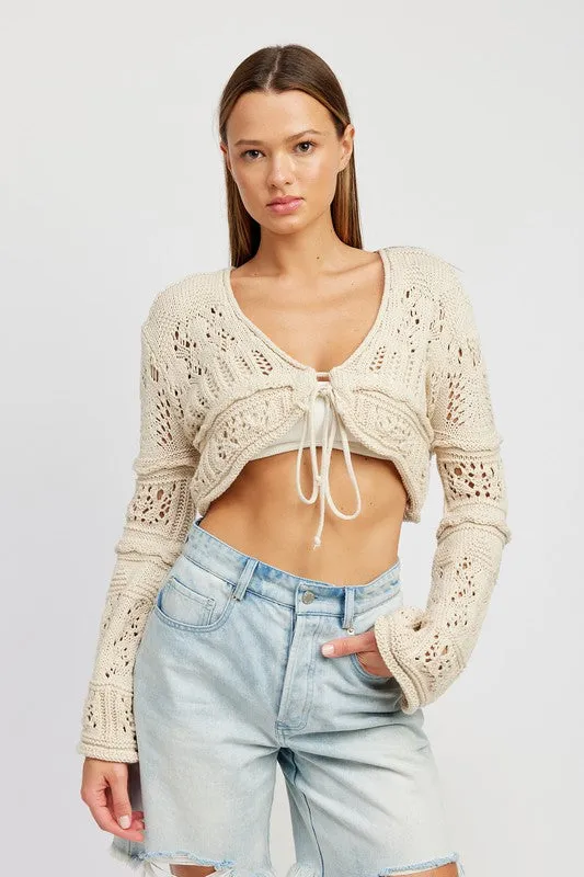 TEEK - CROCHET CROPPED TOP