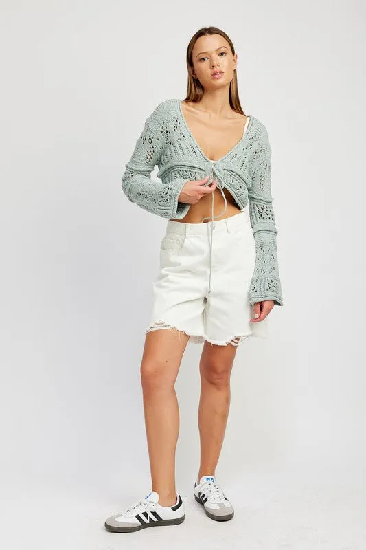TEEK - CROCHET CROPPED TOP