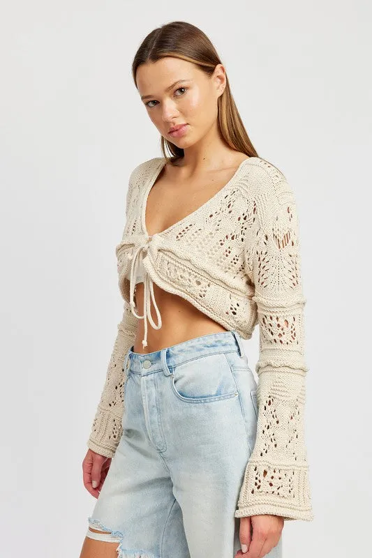 TEEK - CROCHET CROPPED TOP
